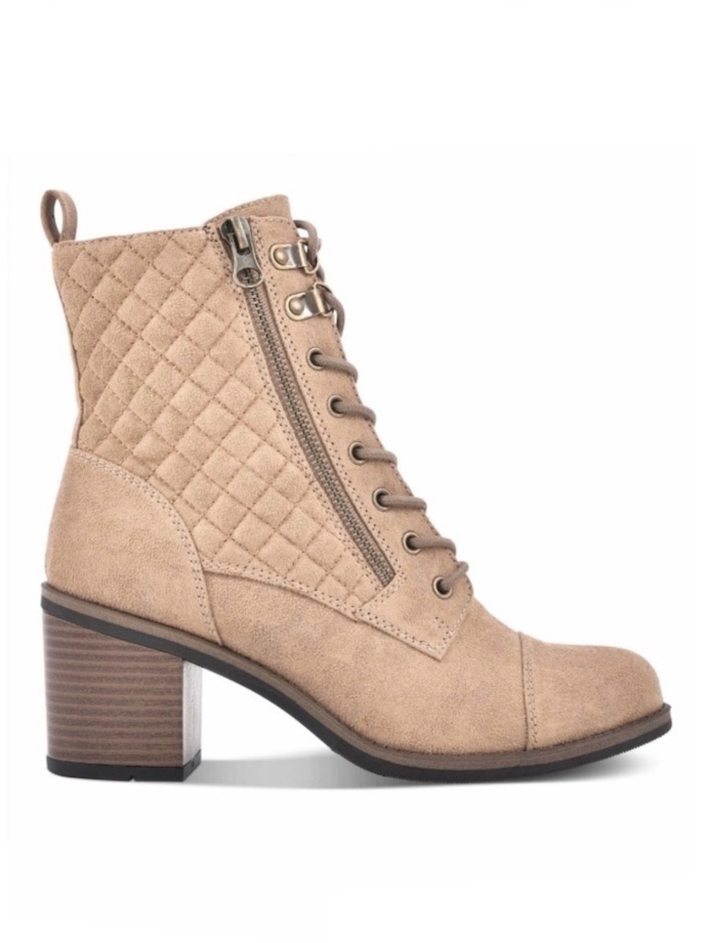 White Mountain Tan Dorsett Lace Up Combat Boots Size 9.5 Women’s Boots